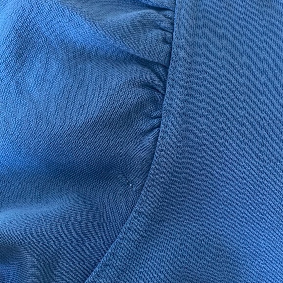APIECE APART Blue Puff Sleeve Sweatshirt Small - Picture 6 of 7